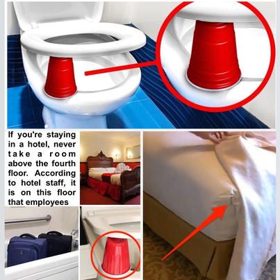 People Are Placing a Red Cup Under Their Toilet Seat