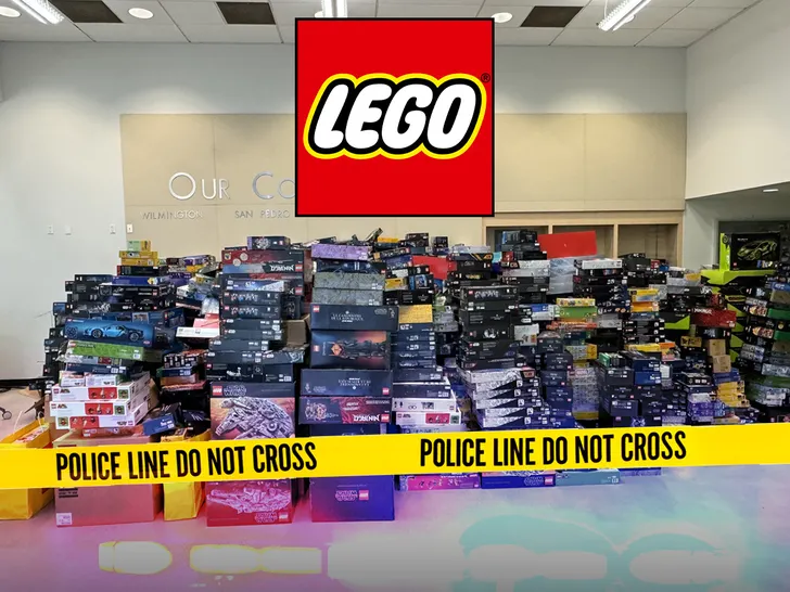 charged with stealing $250,000 of Lego